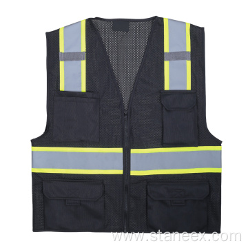 High visibility class 2 reflective safety vest